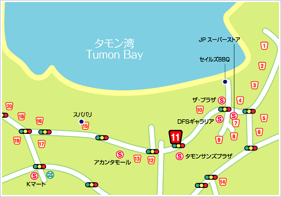 ハイアット リージェンシー グアムの地図