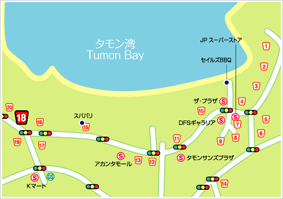 パシフィックスターリゾート&スパの地図