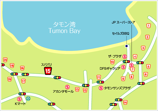 ホリデイ リゾート グアムの地図